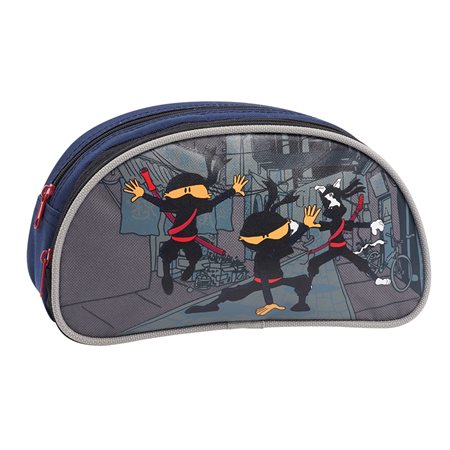 Ninja Half-Moon Pencil Case
