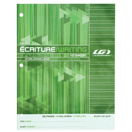 Cahier écriture