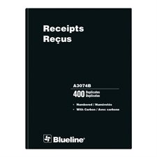 Livre de reçus numérotés
