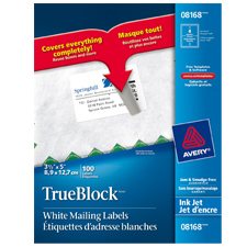 Étiquettes d'adresse blanches TrueBlock™