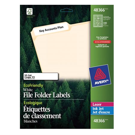 Étiquettes pour chemise Écologique