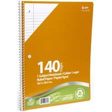 Recycled Spiral Ruled Notebook