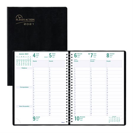 Agenda hebdomadaire Planifi-Action® 5 jours (2021)