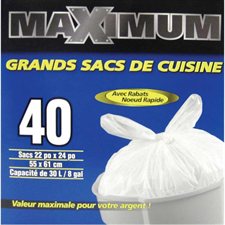 Sac à ordures de cuisine Maximum