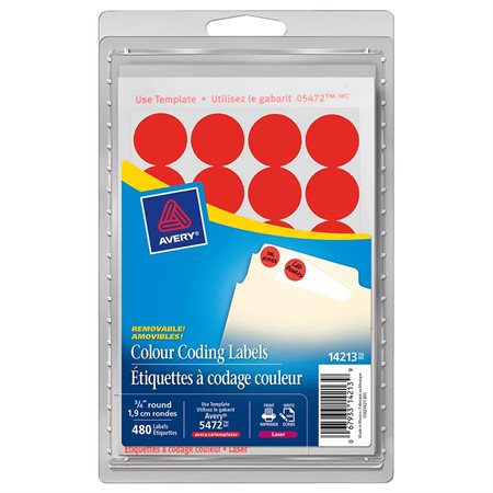 Removable round labels