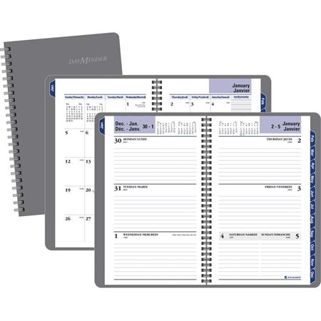 Agenda hebdomadaire / mensuel traditionnel recyclé (2021)