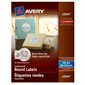 Embossed round labels