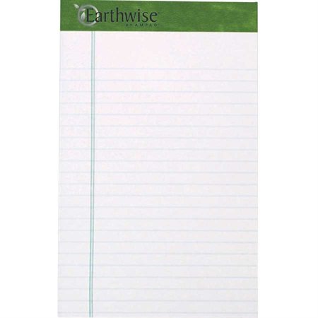 Bloc de feuilles lignées recyclées Earthwise™ Ampad™
