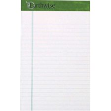 Bloc de feuilles lignées recyclées Earthwise™ Ampad™