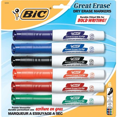 Marqueur effaçable à sec pour tableau blanc Great Erase®