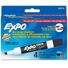 Marqueur effaçable à sec pour tableau blanc Expo® à faible odeur