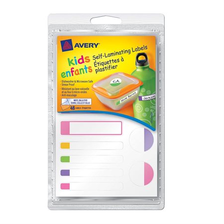 Étiquettes à plastifier pour enfants