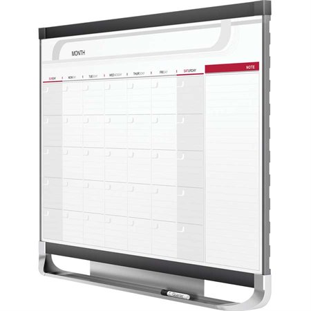 Tableau blanc effaçable à sec calendrier magnétique Prestige® 2
