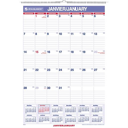 Recycled Monthly Wall Calendar (2021)