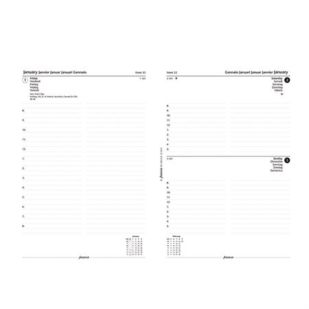 Recharges pour organisateur A5
