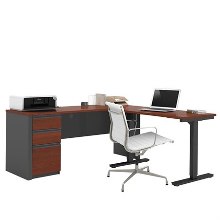 Table d'ordinateur réglable avec crédence