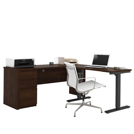 Table d'ordinateur réglable avec crédence