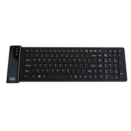 Clavier flexible sans-fil imperméable et antimicrobien