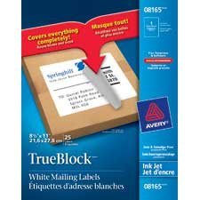 Étiquettes d'adresse blanches TrueBlock™
