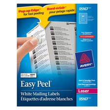 Étiquettes d'adresse blanches laser Easy Peel®