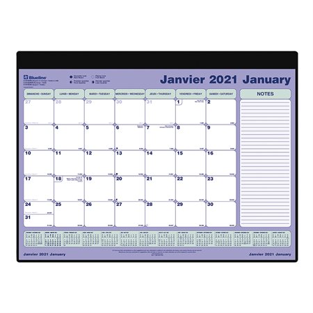 Calendrier sous-main mensuel (2020)