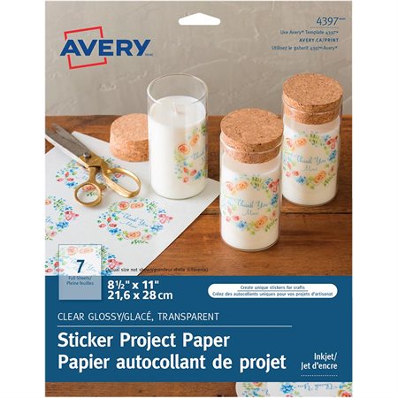 Papier autocollant de projet