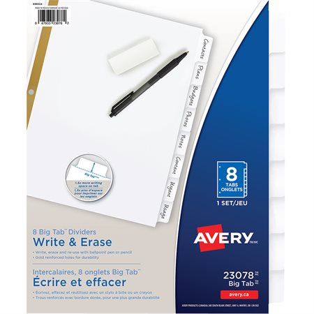 Intercalaires marquables Big Tabs™