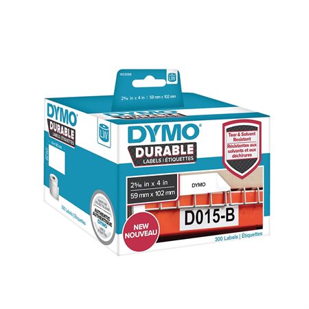 Étiquettes blanches durables pour imprimantes LabelWriter®