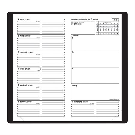 Agenda hebdomadaire Ital B (2020)