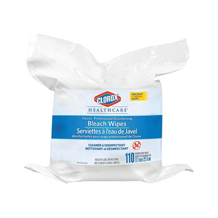 Serviettes désinfectantes à l’eau de Javel pour usage professionnel de Clorox Healthcare™