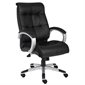Fauteuil de direction en cuir à dossier haut