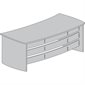 Techno Series Curved Main Desk.