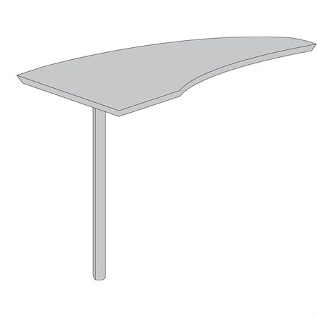 Extension de bureau courbé Série Techno