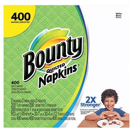 Serviettes de table gaufrées Bounty