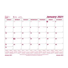 Monthly Desk Calendar Refill (2020)
