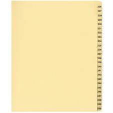 Offix® Sequential Numerical Litigation Index Dividers
