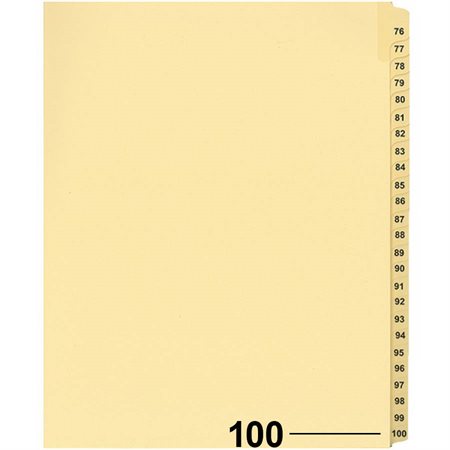 Offix® Individual Numerical Litigation Index Dividers