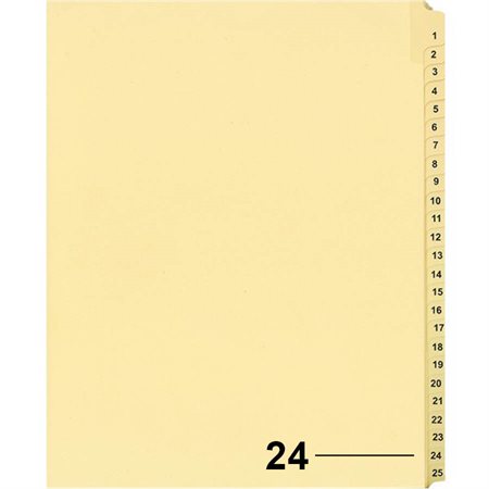 Offix® Individual Numerical Litigation Index Dividers