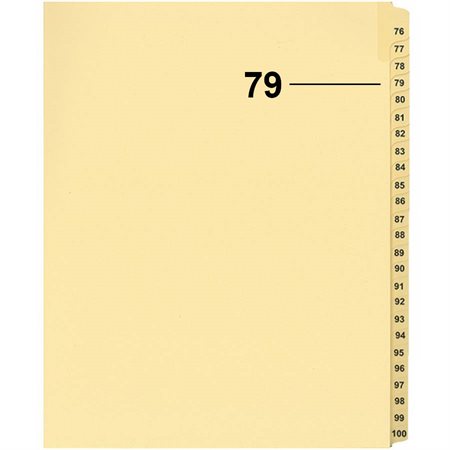 Offix® Individual Numerical Litigation Index Dividers