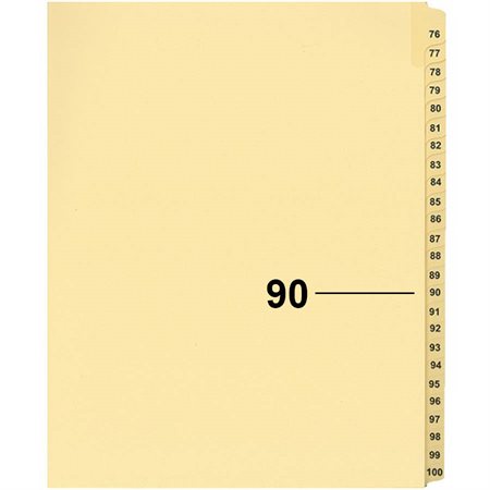Offix® Individual Numerical Litigation Index Dividers