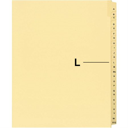 Offix® Alphabetical Litigation Index Dividers