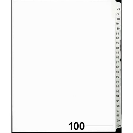 Offix® Numerical Litigation Index Dividers