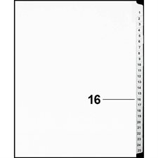 Offix® Numerical Litigation Index Dividers