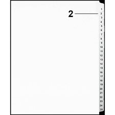Offix® Numerical Litigation Index Dividers