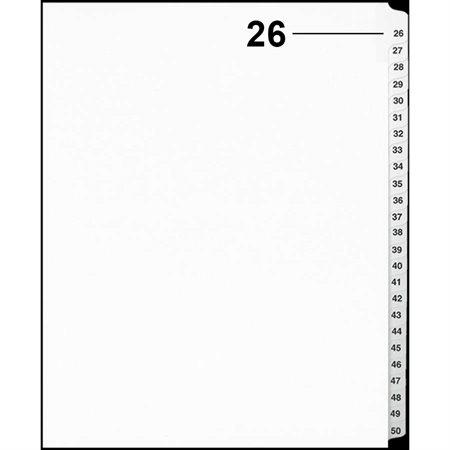 Offix® Numerical Litigation Index Dividers
