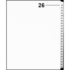 Offix® Numerical Litigation Index Dividers