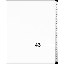 Offix® Numerical Litigation Index Dividers