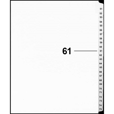 Offix® Numerical Litigation Index Dividers