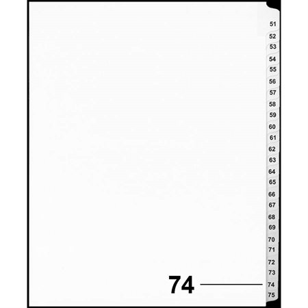 Offix® Numerical Litigation Index Dividers