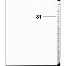 Offix® Numerical Litigation Index Dividers